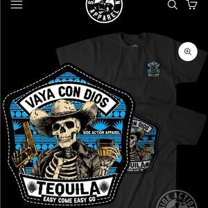 Brand new, never washed or worn. Side Action Apparel.